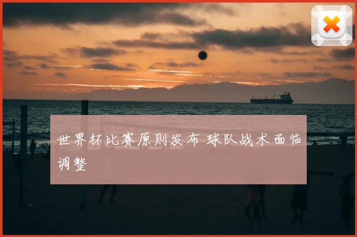 世界杯比赛原则发布 球队战术面临调整